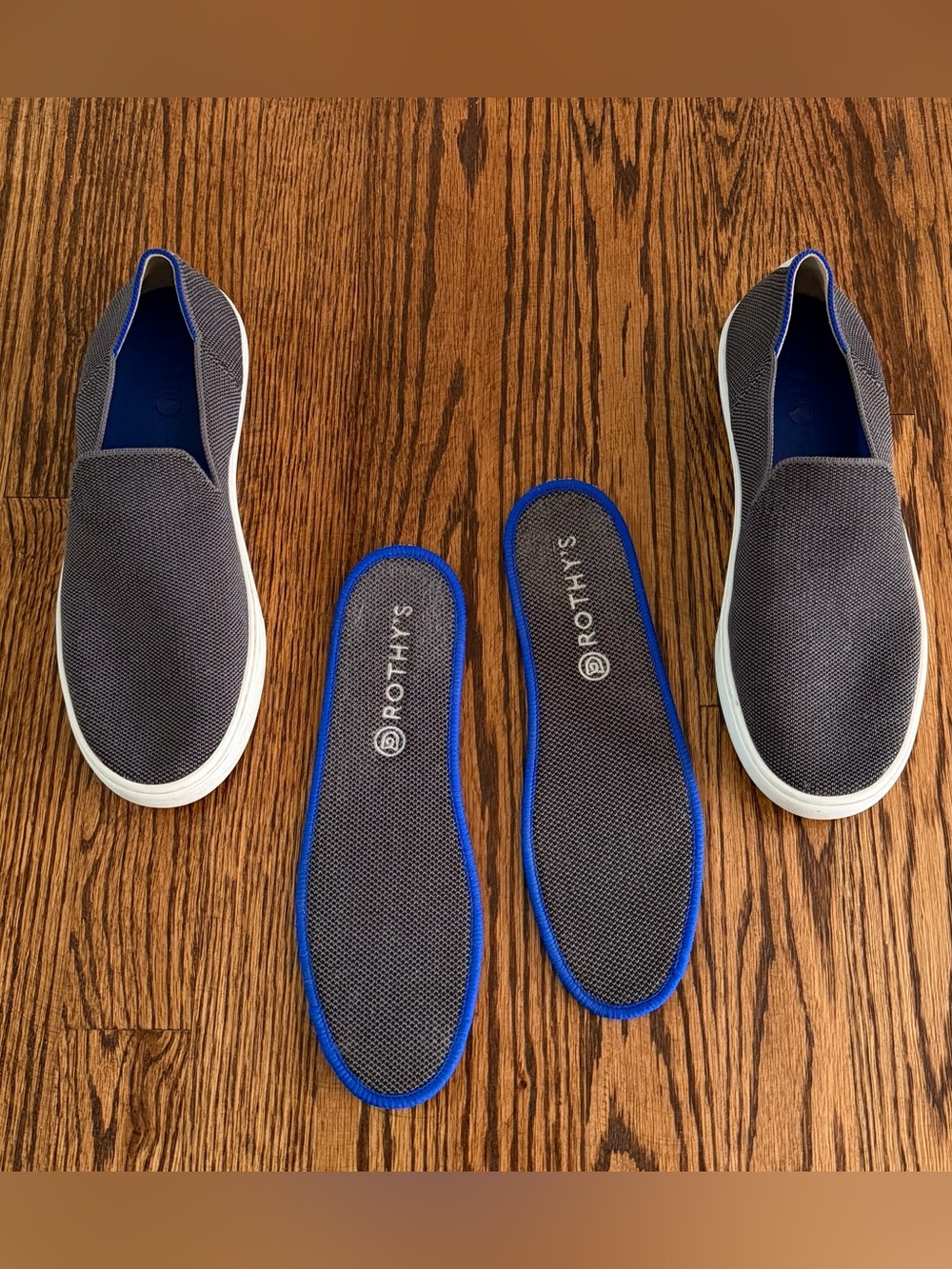 Rothy’s Women’s The Original Slip On Sneaker in Gray. Size 8.5